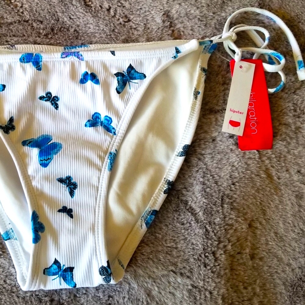 Xhilaration Butterfly bikini bottom size M NWT
